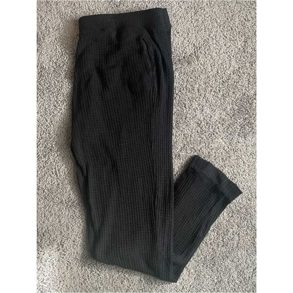 Bleusalt Black Textured Waffle Knit Jogger Pants Women’s size 5 / Small